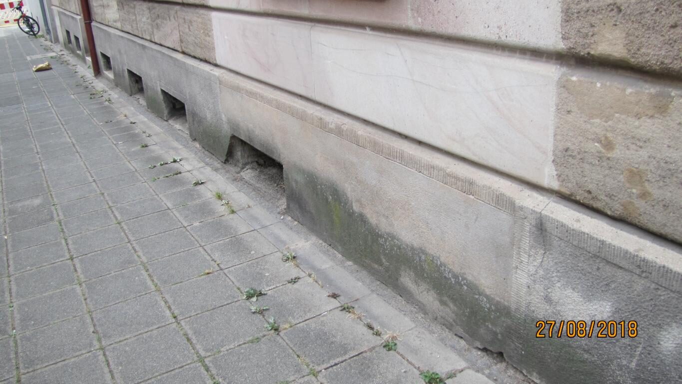 Sockelbekleidung aus deutschem Granit