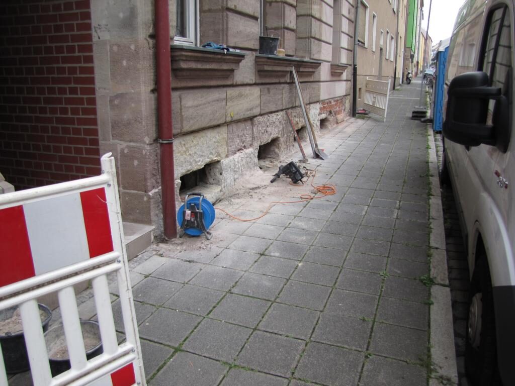 Sockelbekleidung aus deutschem Granit