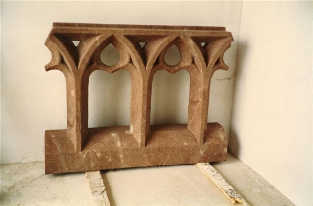 Maßwerk für Kirchenfenster nachgearbeitet