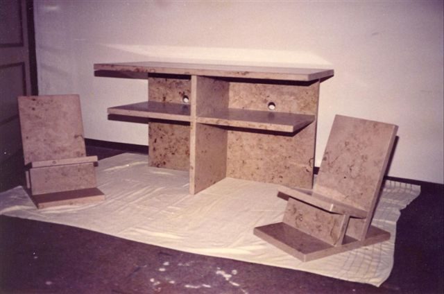 Mosaiktisch, von Hand gesetzt
