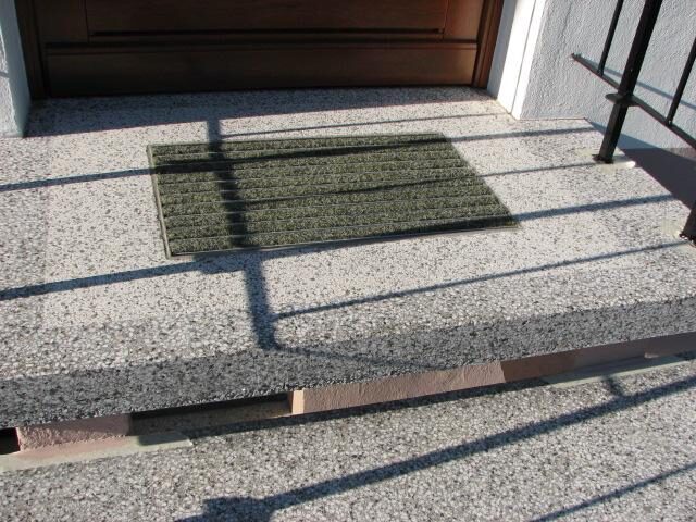 Eingangsbereich aus Terrazzo repariert